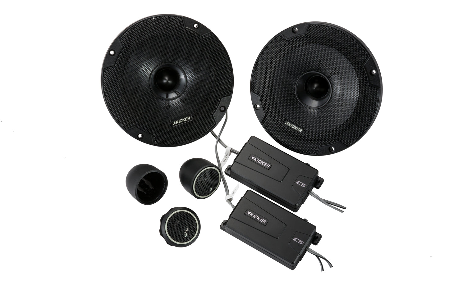 KICKER 46CSS654 CS Series 6.5" Component Speakers – 100W RMS
