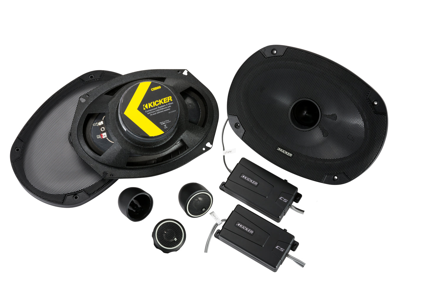 KICKER 46CSS694 CS Series 6x9" Component Speakers – 150W RMS