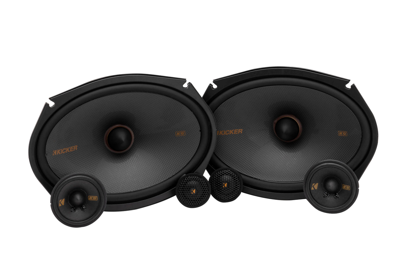KICKER 51KSS369 KS Series 6x9" 3-Way Component Speakers – 100W RMS