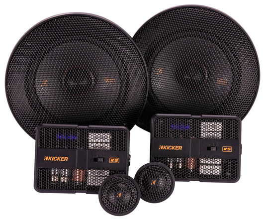 KICKER 51KSS504 KS Series 5.25" Component Speakers – 75W RMS